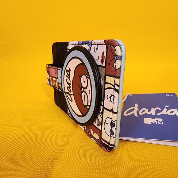 Loungefly Daria MTV 90s Cartoon Grid Vertical Cardholder Wallet NEW - Picture 6 of 10